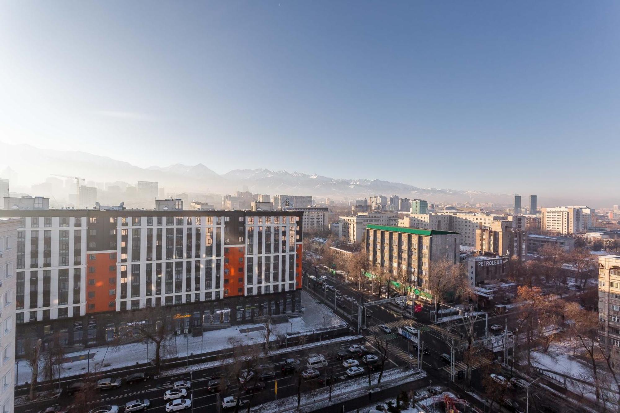 Квартира С Видом На Горы Almaty Exteriér fotografie